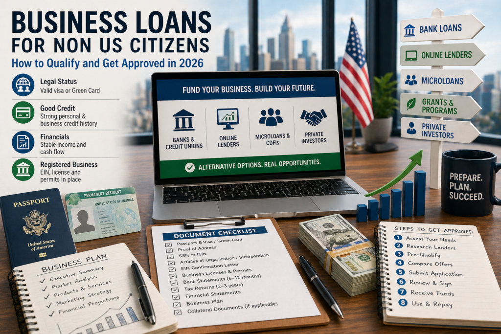 Business Loans for Non US Citizens 2026